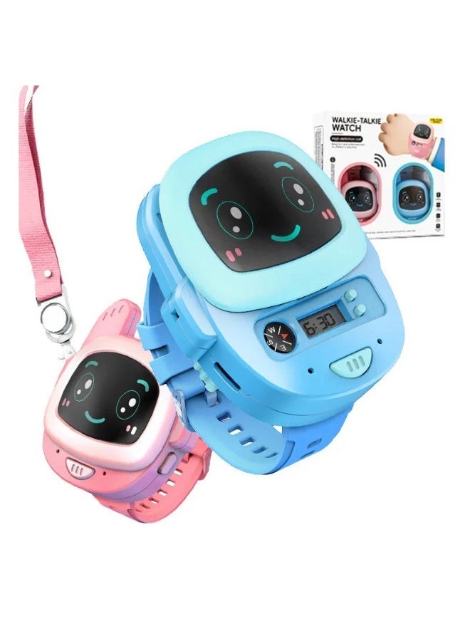 Digital Walky Talky Watch for Kids, 2 Way Voice Communication Watch, Smart Intercom Wrist Watch with LED Light, Compass, Flashlight, Time Display, Long Range Outdoor Walky Talky Watch, Kids Communication Toy for Adventure Play - Image 5